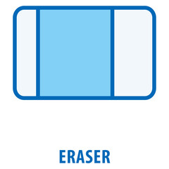 Eraser Icon simple and easy to edit for your design elements