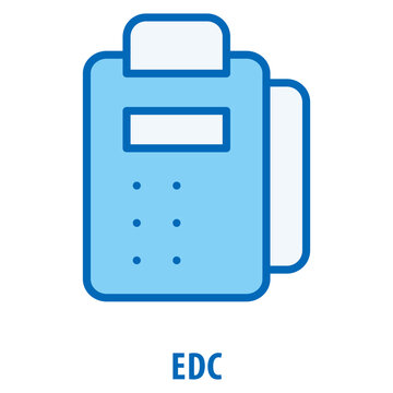 EDC Icon simple and easy to edit for your design elements