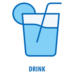 Drink Icon simple and easy to edit for your design elements