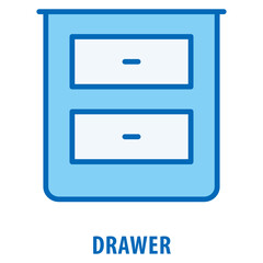 Drawer Icon simple and easy to edit for your design elements