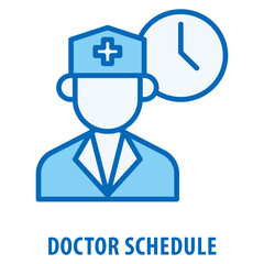 Doctor Schedule Icon simple and easy to edit for your design elements
