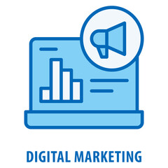 Digital Marketing Icon simple and easy to edit for your design elements