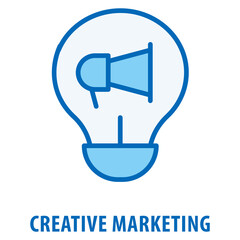 Creative Marketing Icon simple and easy to edit for your design elements