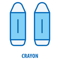 Crayon Icon simple and easy to edit for your design elements