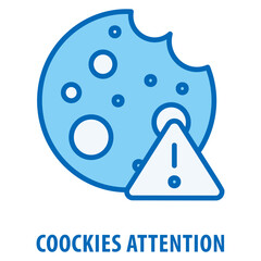 Coockies Attention Icon simple and easy to edit for your design elements