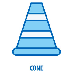 Cone Icon simple and easy to edit for your design elements