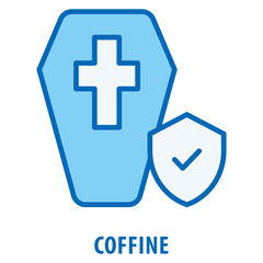 Obraz premium Coffine Icon simple and easy to edit for your design elements