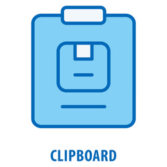Clipboard Icon simple and easy to edit for your design elements