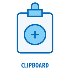 Clipboard Icon simple and easy to edit for your design elements