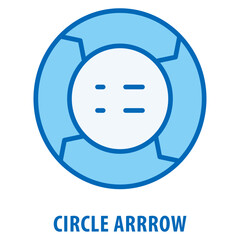 Fototapeta premium Circle Arrrow Icon simple and easy to edit for your design elements