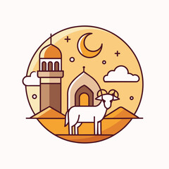 Eid al Adha Mubarak illustration 