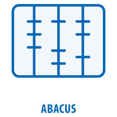 Obraz premium Abacus Icon simple and easy to edit for your design elements