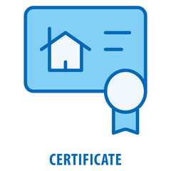 Certificate Icon simple and easy to edit for your design elements