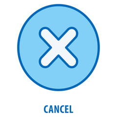 Obraz premium Cancel Icon simple and easy to edit for your design elements