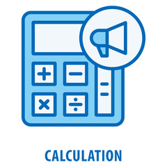 Fototapeta premium Calculation Icon simple and easy to edit for your design elements