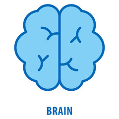 Brain Icon simple and easy to edit for your design elements