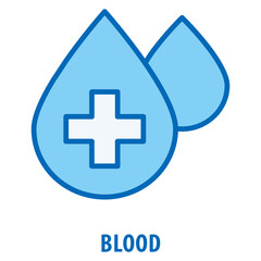 Fototapeta premium Blood Icon simple and easy to edit for your design elements
