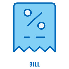Bill Icon simple and easy to edit for your design elements