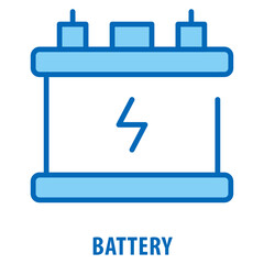 Battery Icon simple and easy to edit for your design elements