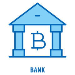 Bank Icon simple and easy to edit for your design elements
