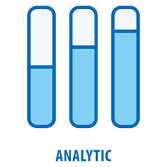 Analytic Icon simple and easy to edit for your design elements