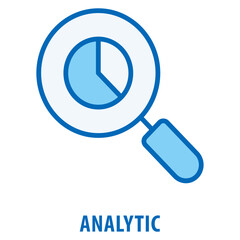 Analytic Icon simple and easy to edit for your design elements