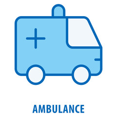 Ambulance Icon simple and easy to edit for your design elements