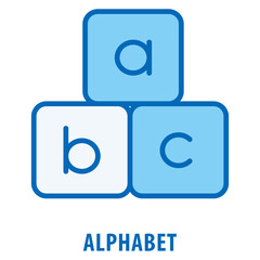 Obraz premium Alphabet Icon simple and easy to edit for your design elements