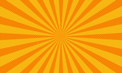 Pop art yellow comics book cartoon magazine cover