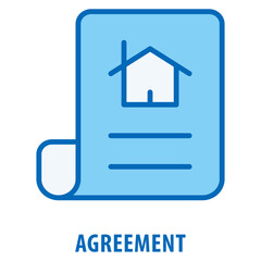 Obraz premium Agreement Icon simple and easy to edit for your design elements