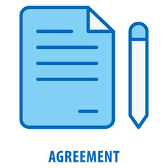 Agreement Icon simple and easy to edit for your design elements
