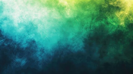 Abstract gradient background featuring vibrant shades of green and blue, creating a dynamic and ethereal visual experience.
