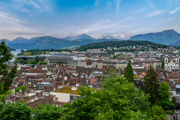 Fototapeta premium Historic city center of Lucerne