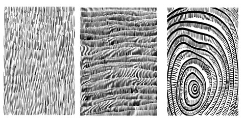Set of crosshatch texture isolated, hand drawn