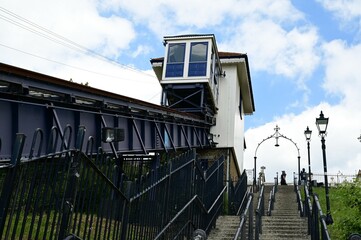 Fototapeta premium Southend Cliff lift or Cliff Railway since 1915.