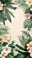 Floral border frame card template. Golden gradient on white background. Design illustration. for bunner, wedding card. AI generated illustration