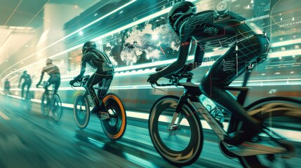 High-Tech Triathlon Race with Augmented Reality Gear and Real-Time Statistics for Athletes