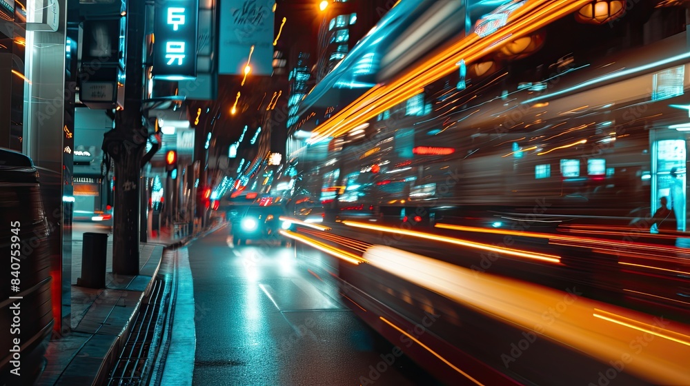Poster vivid blue light beams, dynamic bokeh effects, dynamic shots showcasing movement and expansion of li