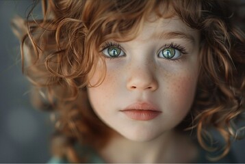 Stunning high-resolution photos: a 7-year-old fashionista, with chestnut curls and sly green eyes, everyone loves her, everything is allowed to her. Photos that capture the essence of the moment