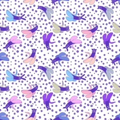 Halloween monsters seamless banana pattern for wrapping paper and fabric