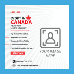 Study in Canada Social Media Post Design