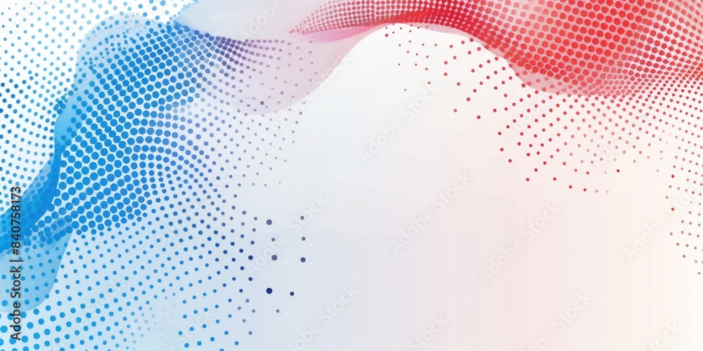Poster abstract technology background with dots and a gradient color presentation design for a business con