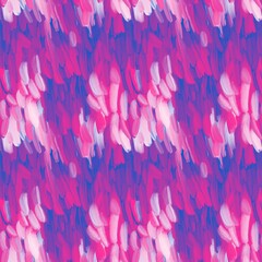 Seamless abstract textured pattern. Simple background pink, purple, blue, white texture. Digital brush strokes background. Designed for textile fabrics, wrapping paper, background, wallpaper, cover.