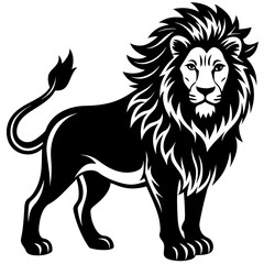a-lion-silhouette-simple-vector-design 