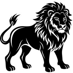 a-lion-silhouette-simple-vector-design 