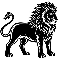 a-lion-silhouette-simple-vector-design 