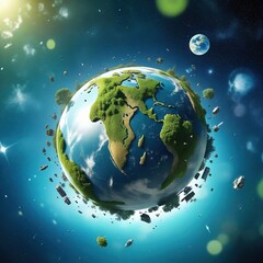 Fototapeta premium Background of technological concepts