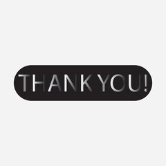 Thank you message, surprise card, presentation, text, note, lettering, sing, banner, poster and handwritten typography business marketing and promotion vector illustration. 