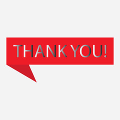 Thank you message, surprise card, presentation, text, note, lettering, sing, banner, poster and handwritten typography business marketing and promotion vector illustration. 