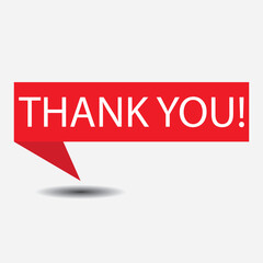 Thank you message, surprise card, presentation, text, note, lettering, sing, banner, poster and handwritten typography business marketing and promotion vector illustration. 